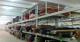 紡織倉庫忠愛的面料貨架