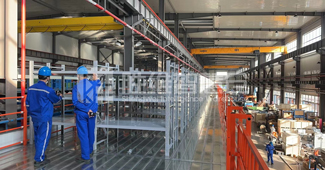 選對了倉庫閣樓式貨架，這家工程建設(shè)企業(yè)的倉儲如虎添翼！