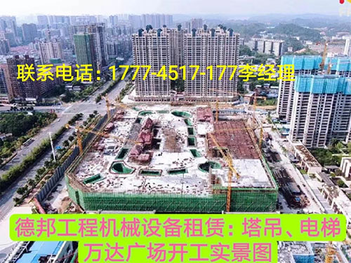 萬(wàn)達(dá)廣場(chǎng)、岳麓青城一二三期   租賃塔吊、電梯實(shí)情