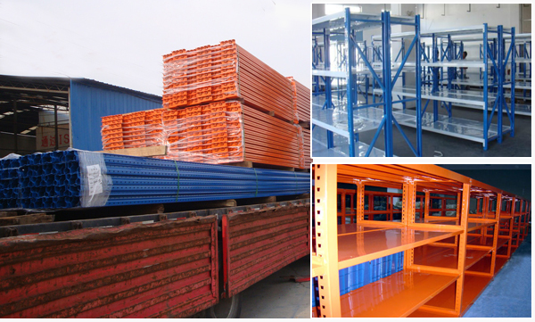 服裝倉庫中型貨架發(fā)貨現(xiàn)場